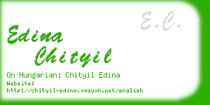 edina chityil business card